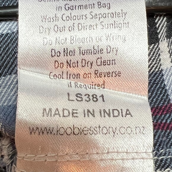 Loobies Story Flannel Shirt Womens S Light Blue Black Sequined Deep V-Neck - Picture 8 of 11